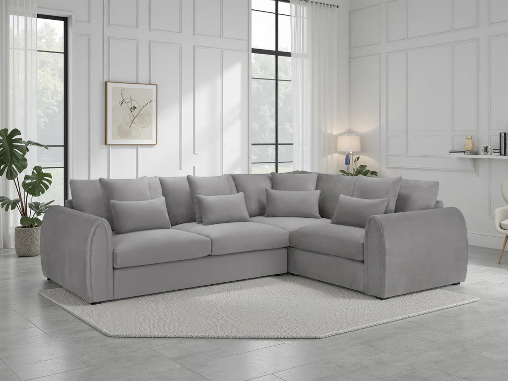 Mirabel Right Hand Facing Corner Sofa in Grey