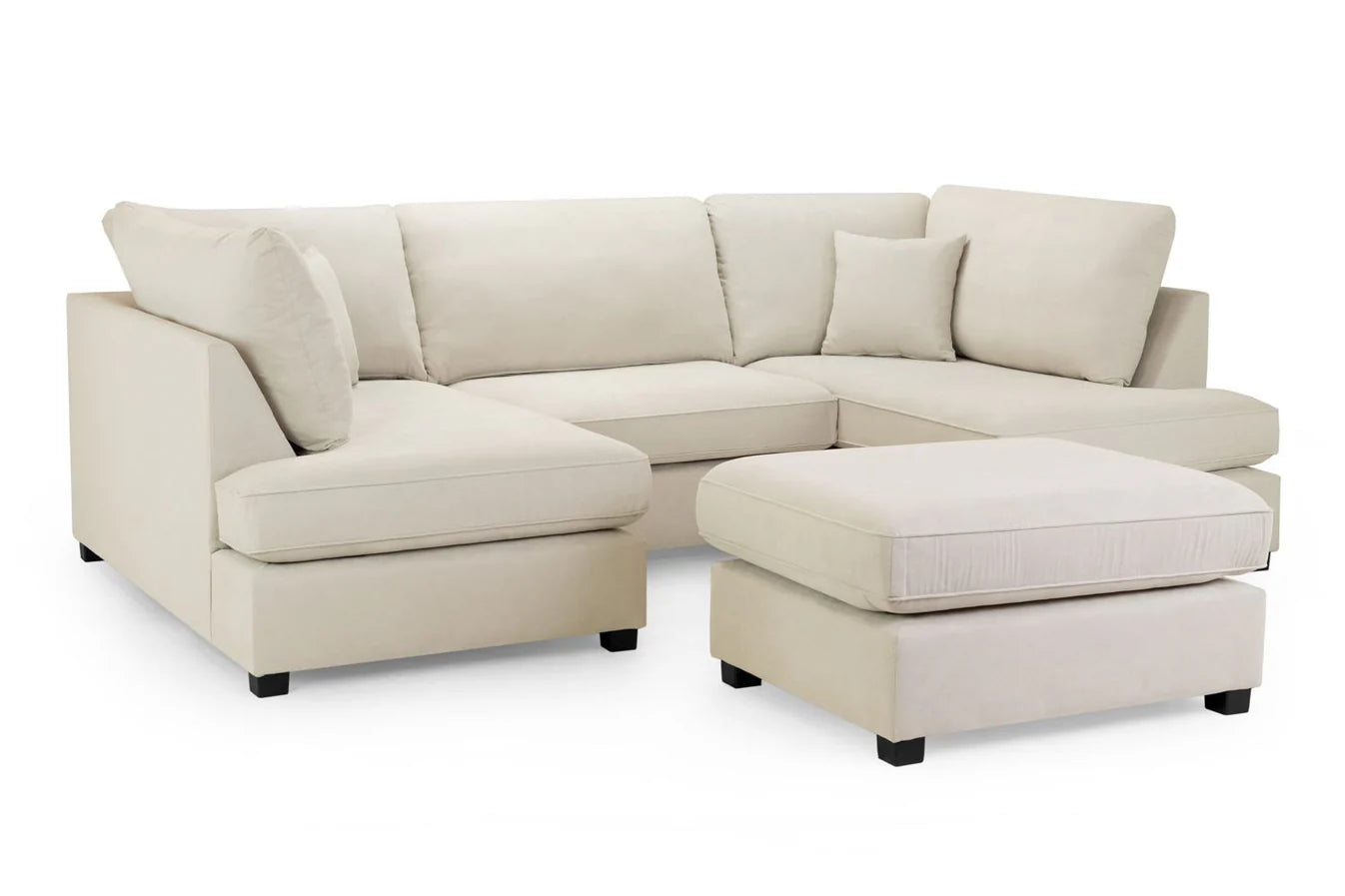 Carnaby Sofa U Shape Corner in Cream