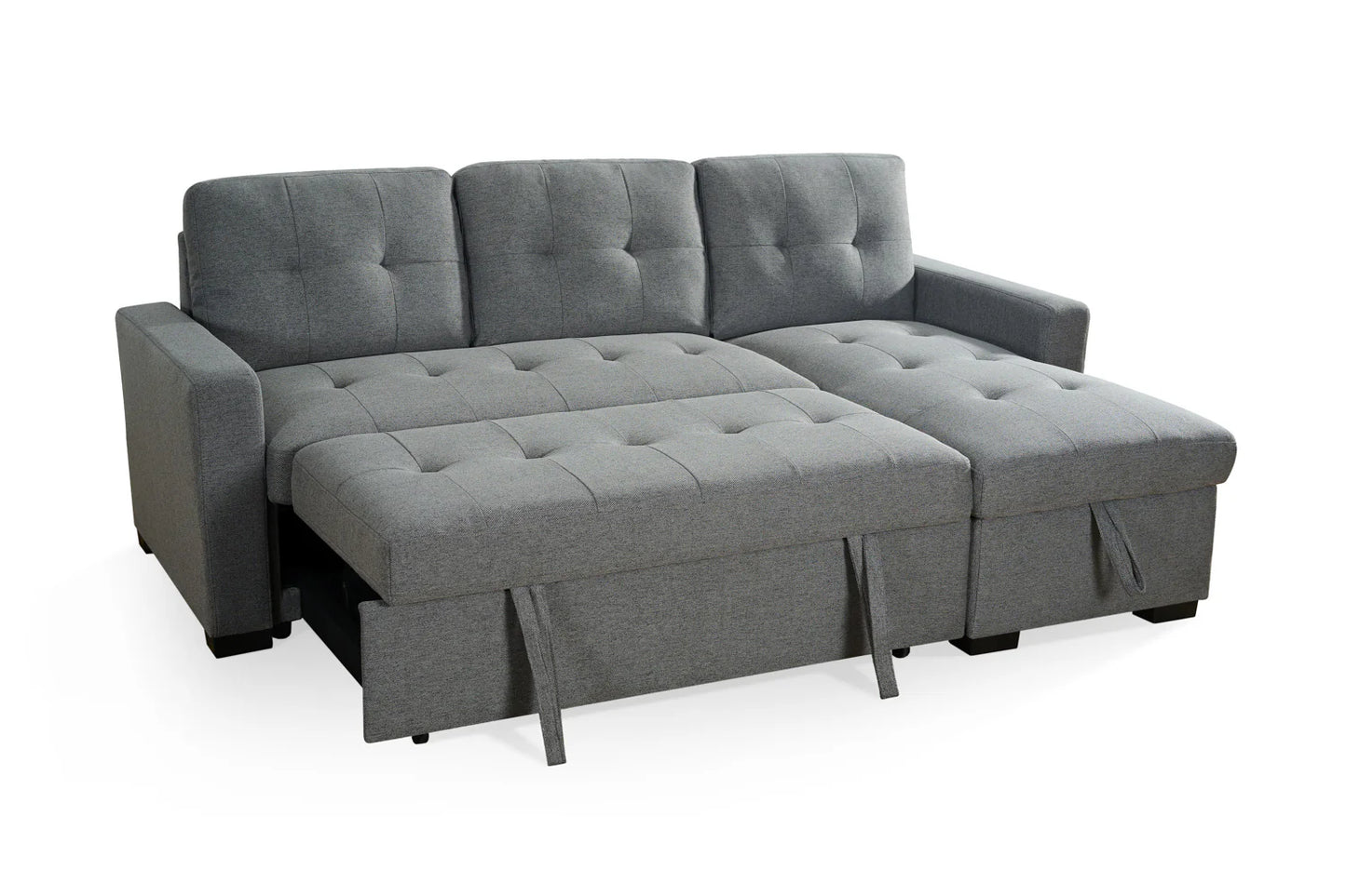 Alder Corner Sofa Bed in Grey