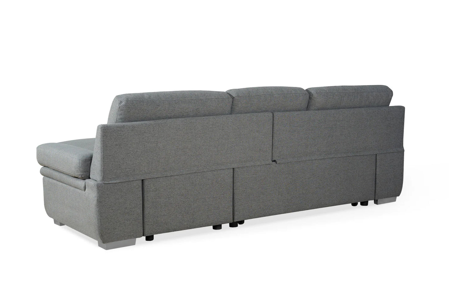 Astra Grey Corner Sofa Bed in Charcoal Grey
