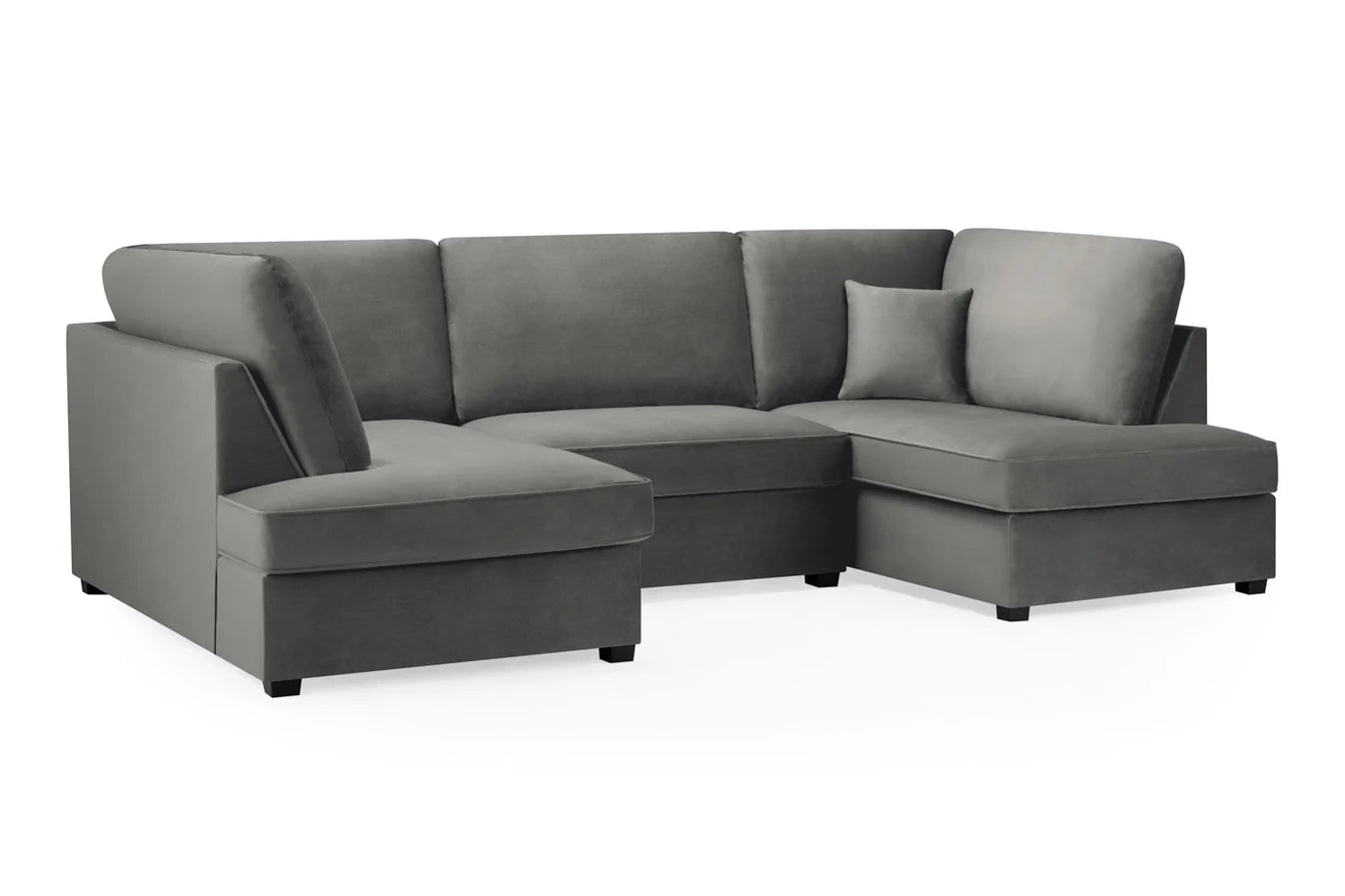 Carnaby Sofa U Shape Corner in Plush Grey