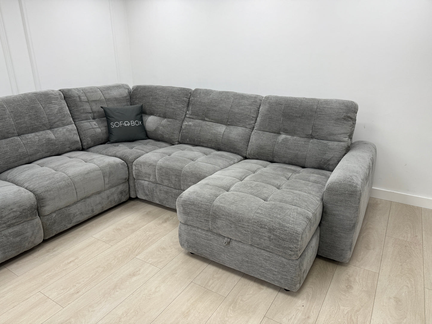 DFS Steller Corner Sofa in Grey