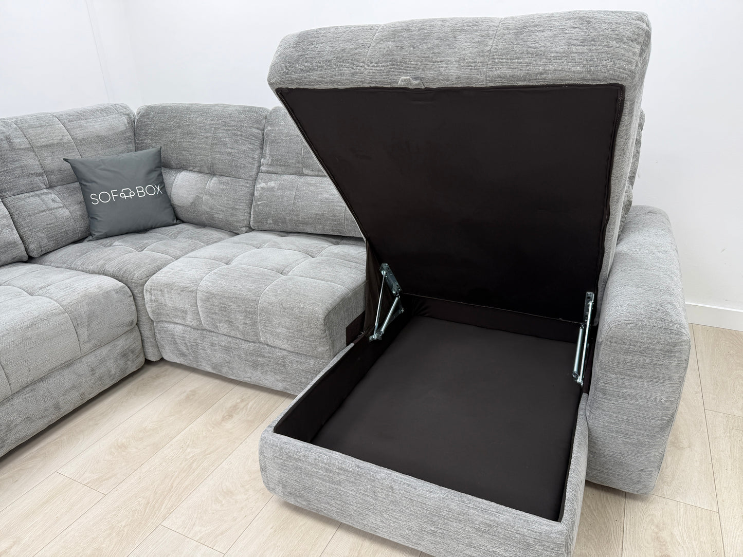 DFS Steller Corner Sofa in Grey