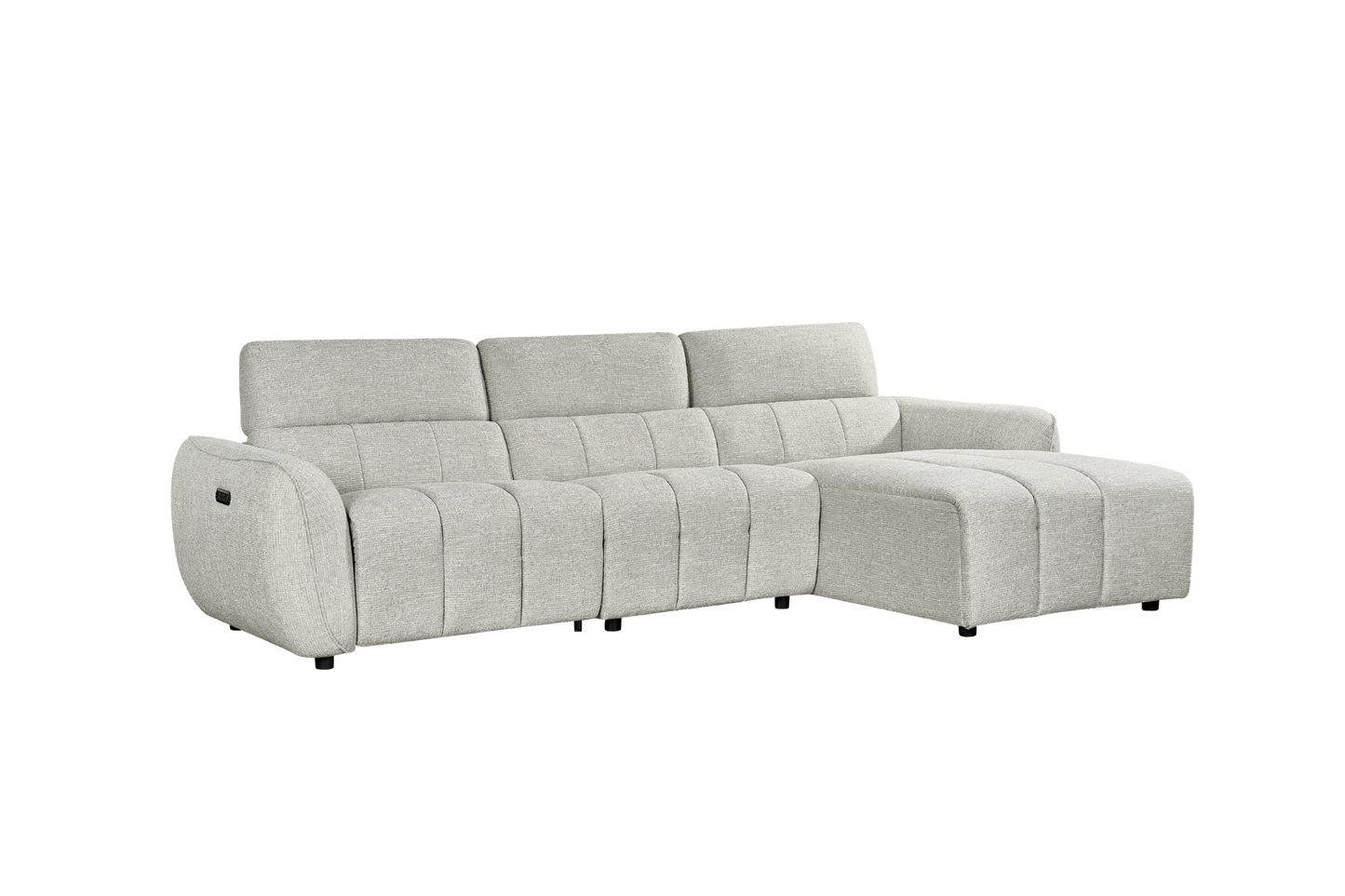 Triton Fabric Electric Recliner Corner Sofa