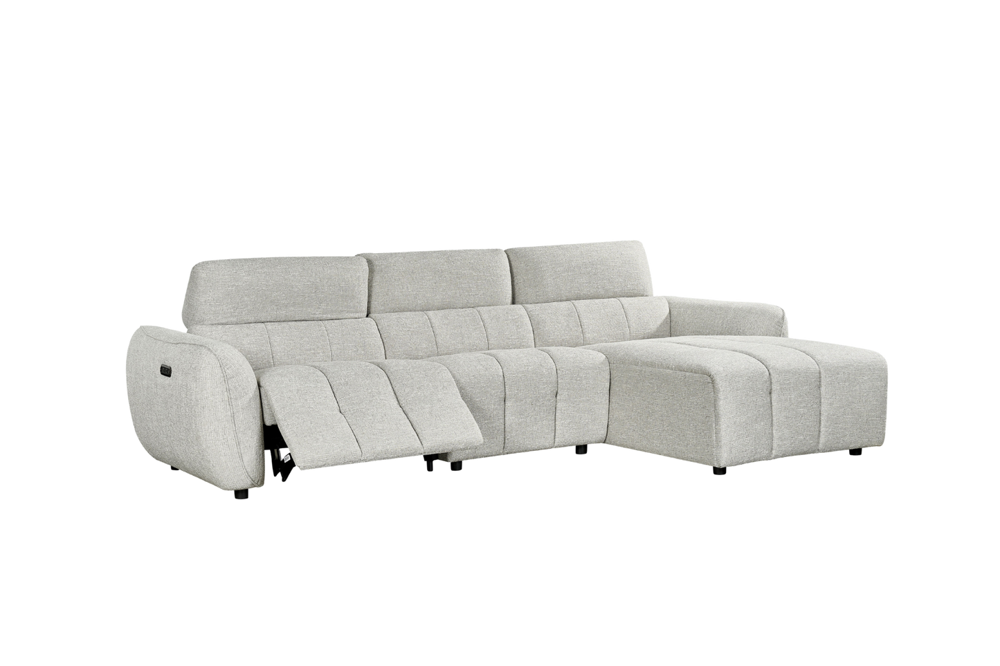 Triton Fabric Electric Recliner Corner Sofa