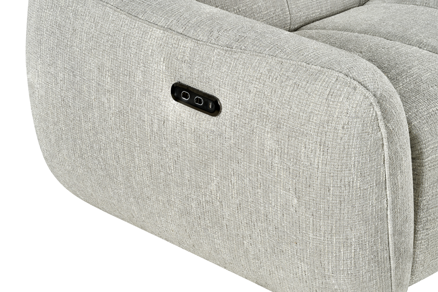 Triton Fabric Electric Recliner Corner Sofa