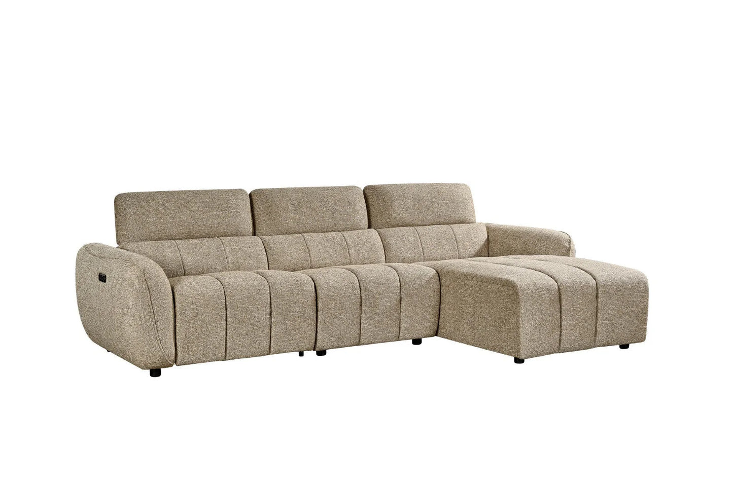 Triton Fabric Electric Recliner Corner Sofa