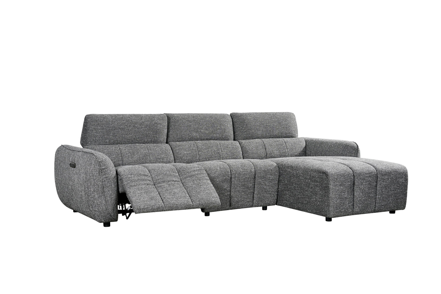 Triton Fabric Electric Recliner Corner Sofa