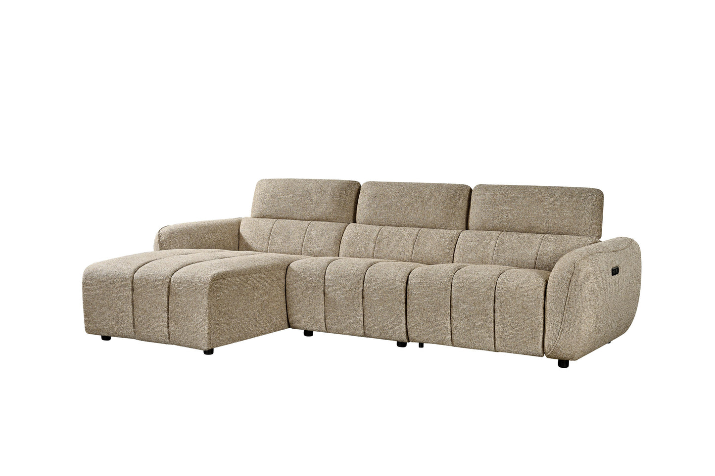 Triton Fabric Electric Recliner Corner Sofa