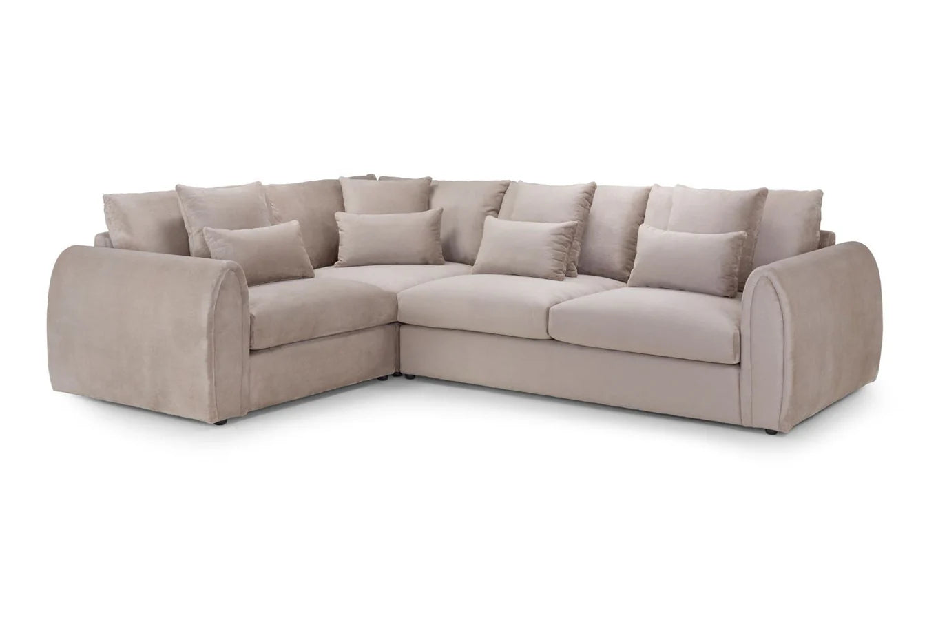 Mirabel Left Hand Facing Corner Sofa in Mocha