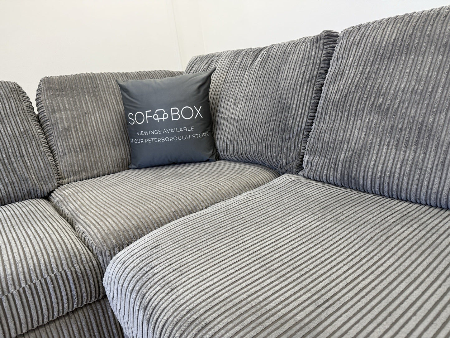 DFS Heydon Corner Sofa In Charcoal Grey