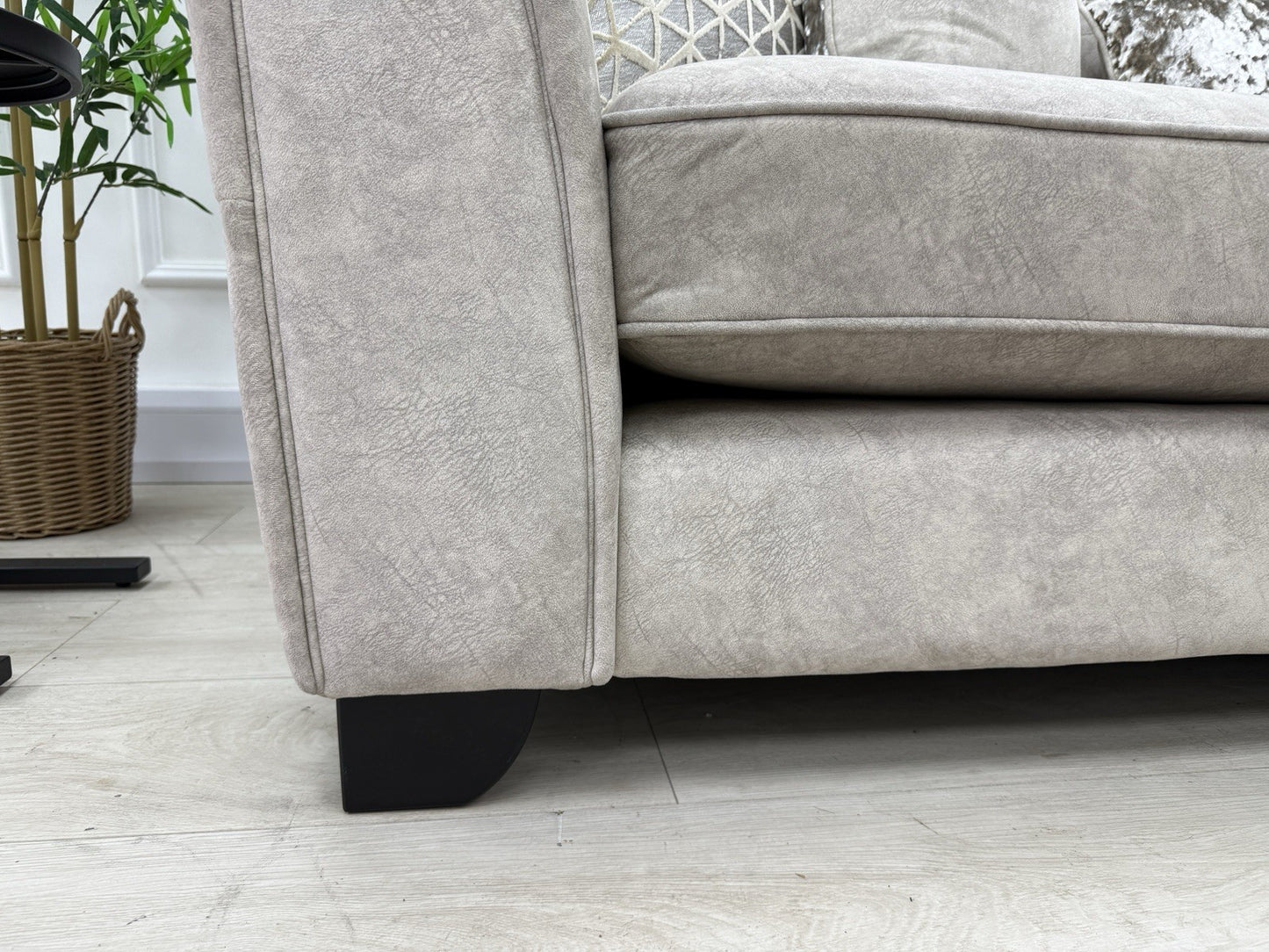 Furniture Village Ariana Formal Back Corner Sofa In Cream