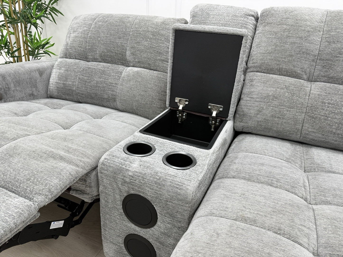 DFS Steller Motion Recliner Corner Sofa In Grey Mist