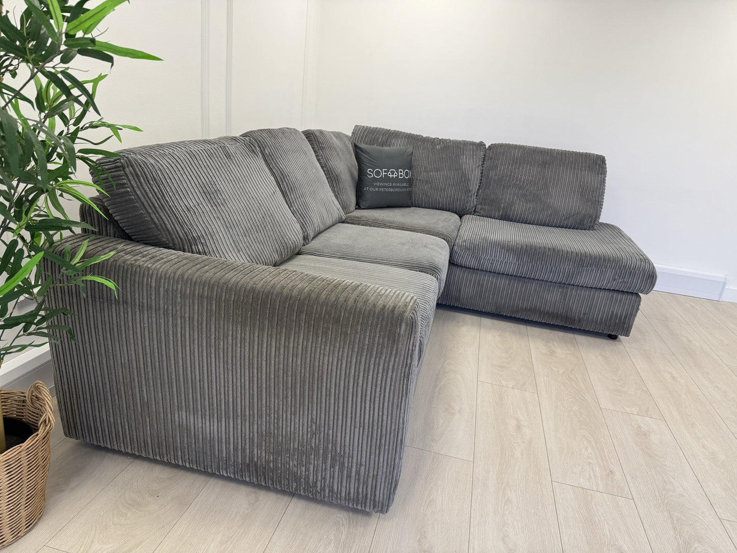 DFS Heydon Corner Sofa In Charcoal Grey