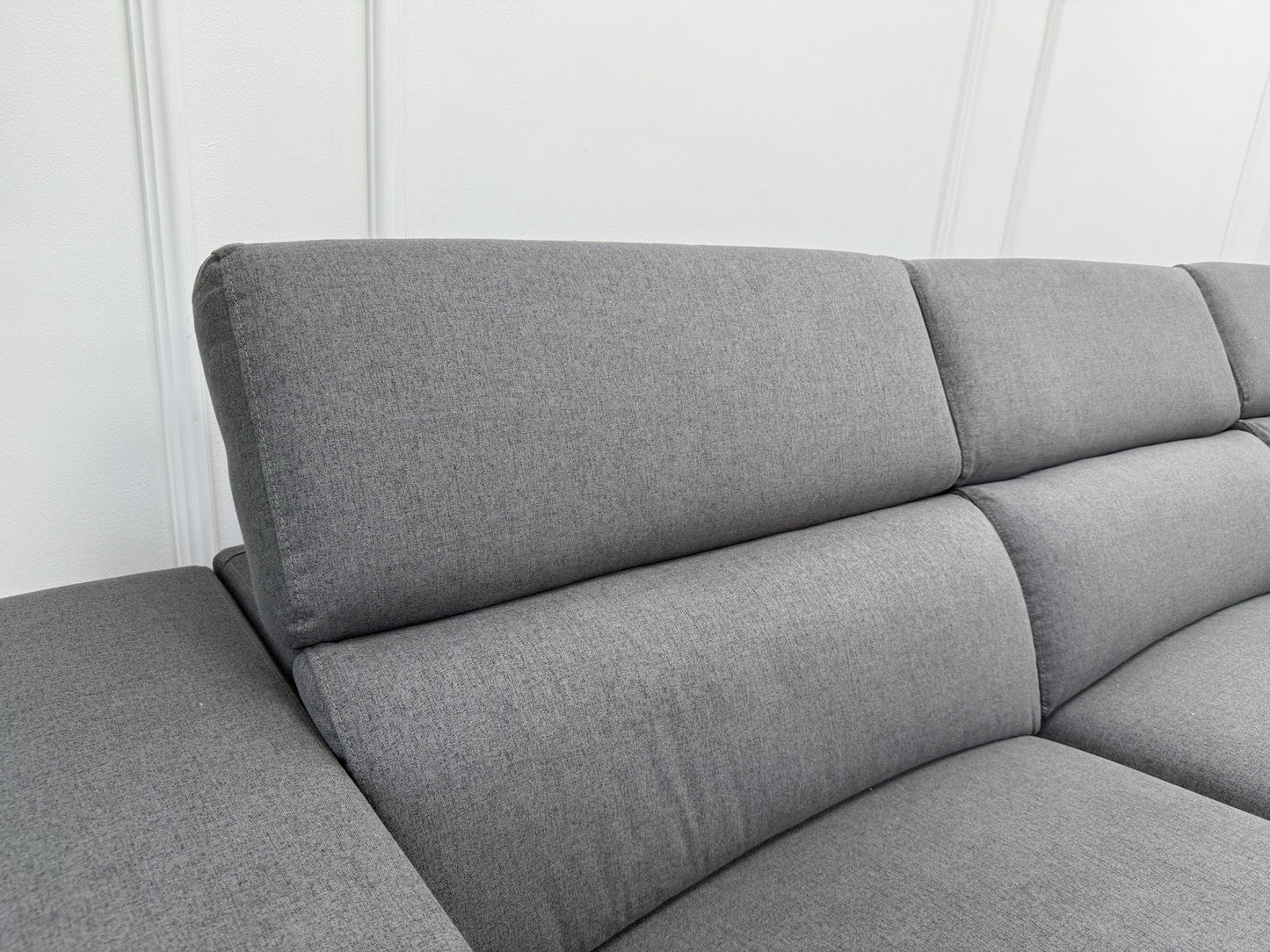 DFS Wander Power Recliner Corner Sofa In Charcoal Grey