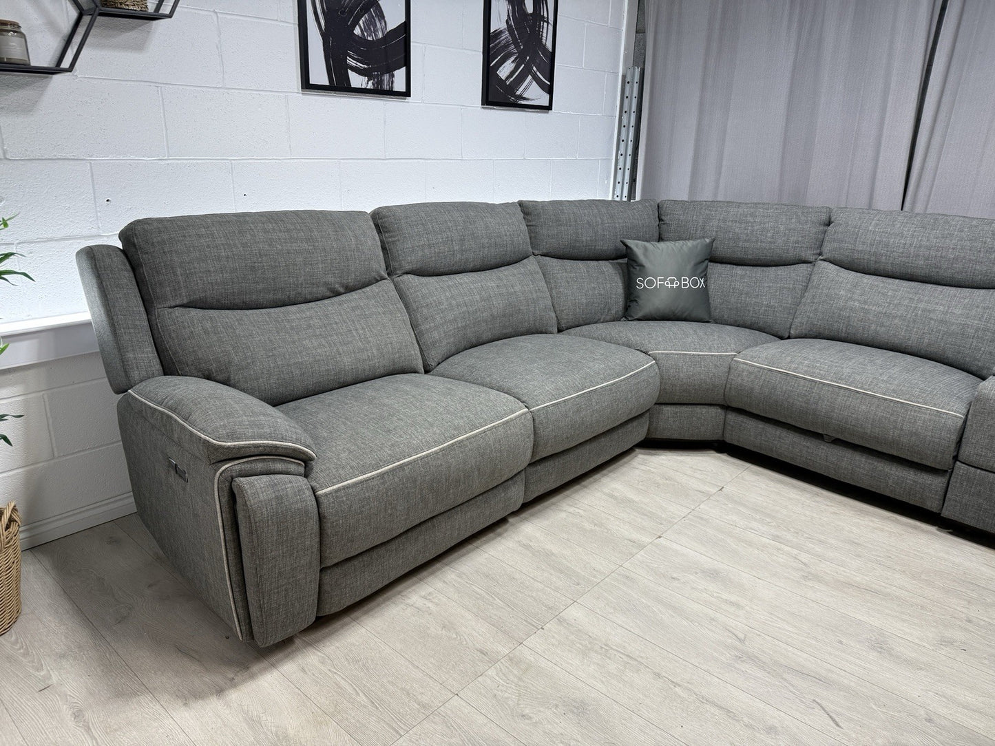 DFS Trek Power Recliner Corner Sofa With Storage