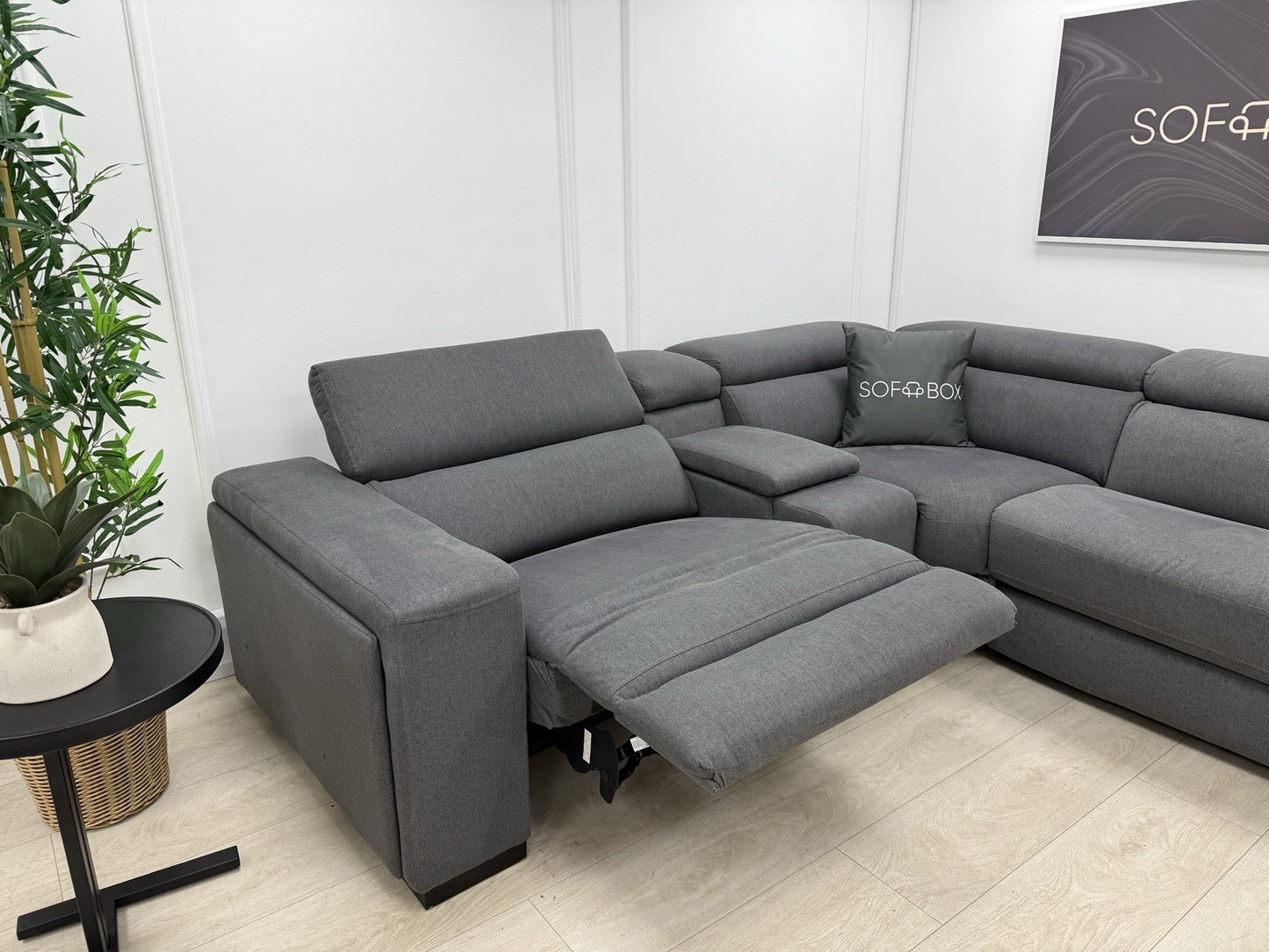 DFS Wander Recliner Corner Sofa Bed In Grey