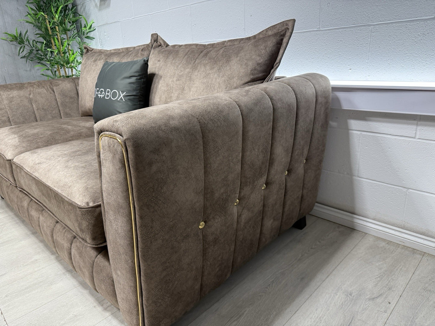 DFS Cherished 3 Seater Sofa In Chocolate Combination