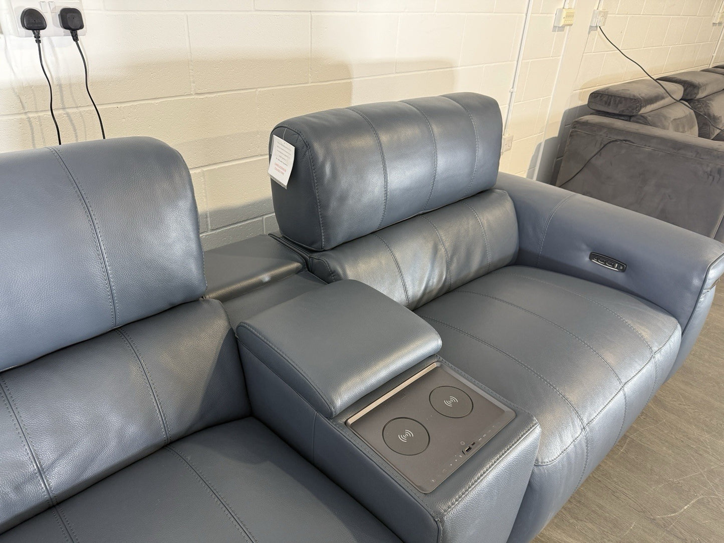 Furniture Village World Of Leather Homestage 3 Seater Power Recliner With Media