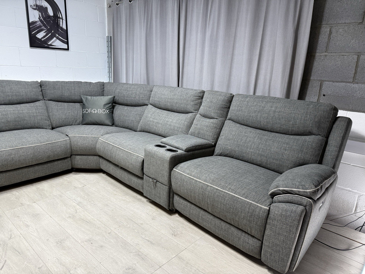 DFS Trek Power Recliner Corner Sofa With Storage