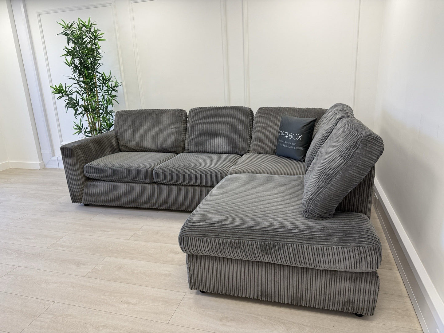 DFS Heydon Corner Sofa In Charcoal Grey