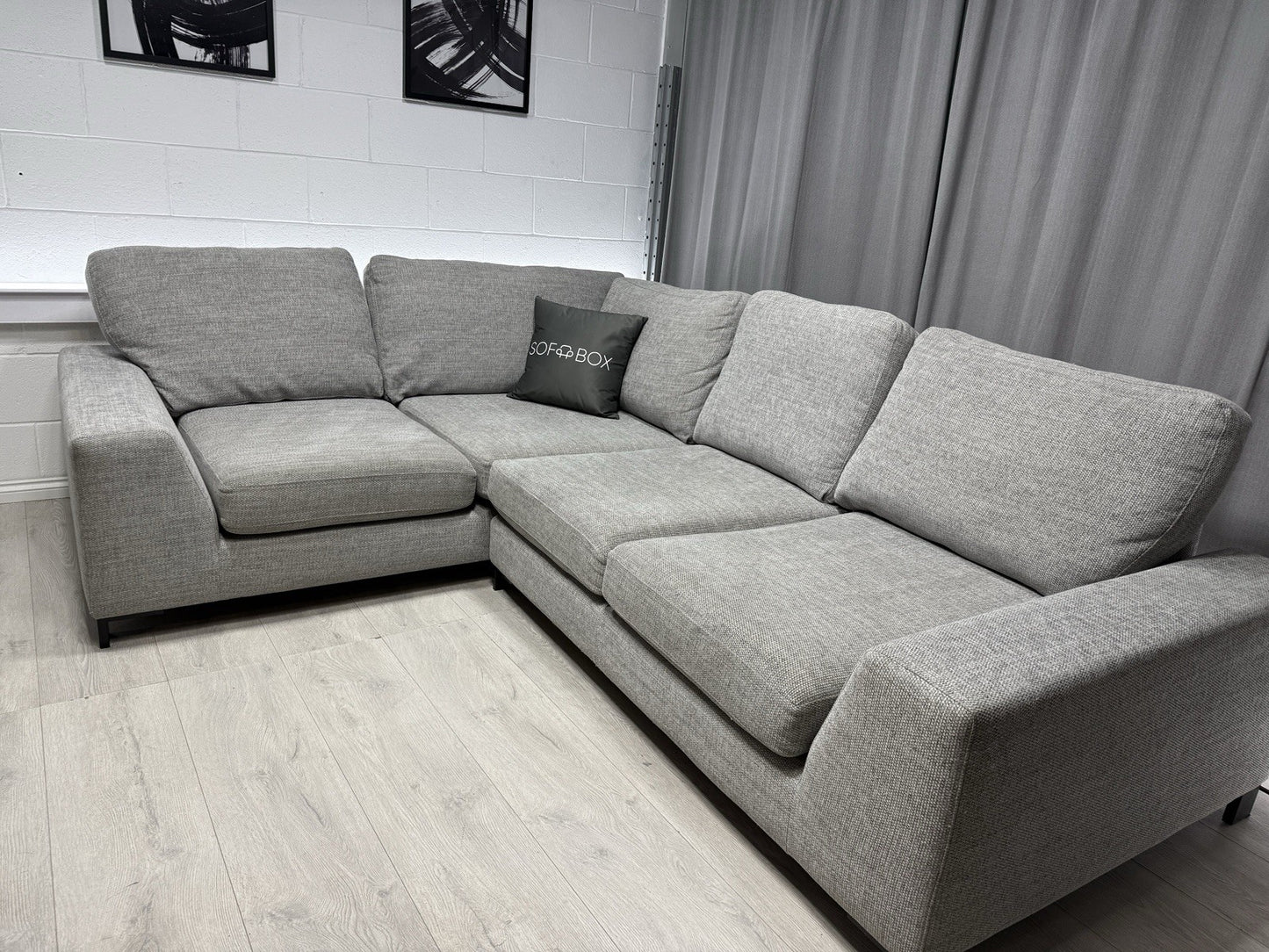 DFS Euphoria Right Hand Corner Sofa In Grey