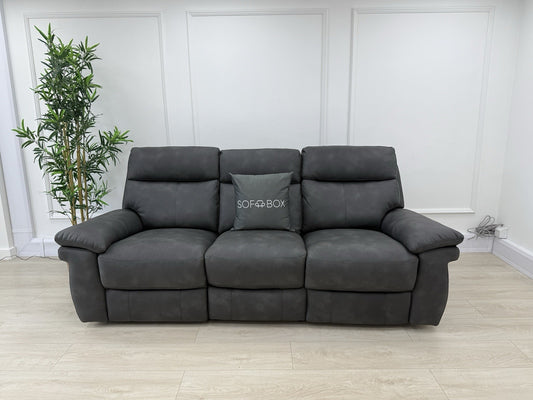 Furniture Village Serene 3 Seater Sofa With Power Recliner, Headrest & Lumbar