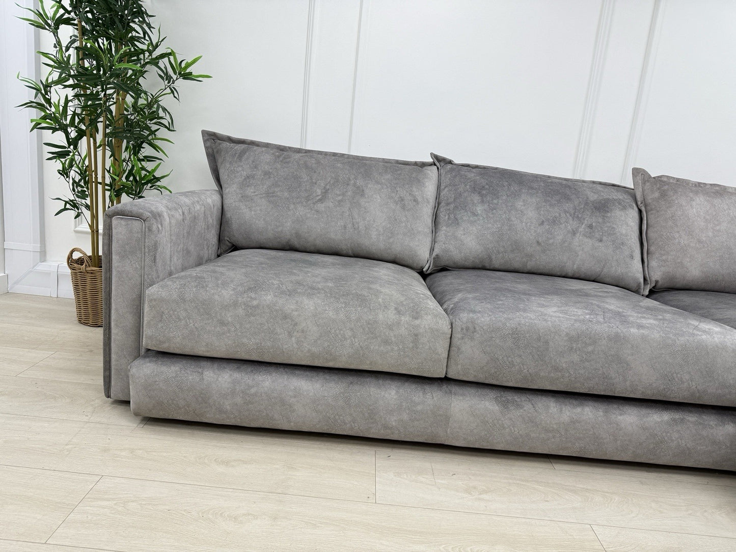 DFS Devine Corner Sofa In Light Grey