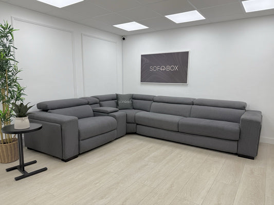 DFS Wander Recliner Corner Sofa Bed In Grey