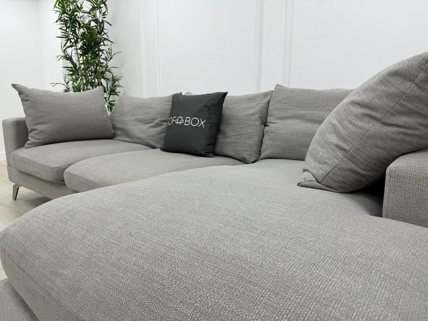 Sofology Cedar Corner Sofa In Light Grey