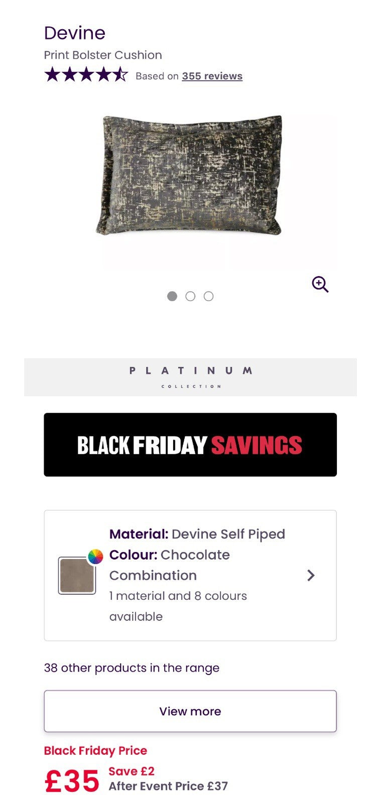 DFS Devine Corner Sofa In Chocolate Combination