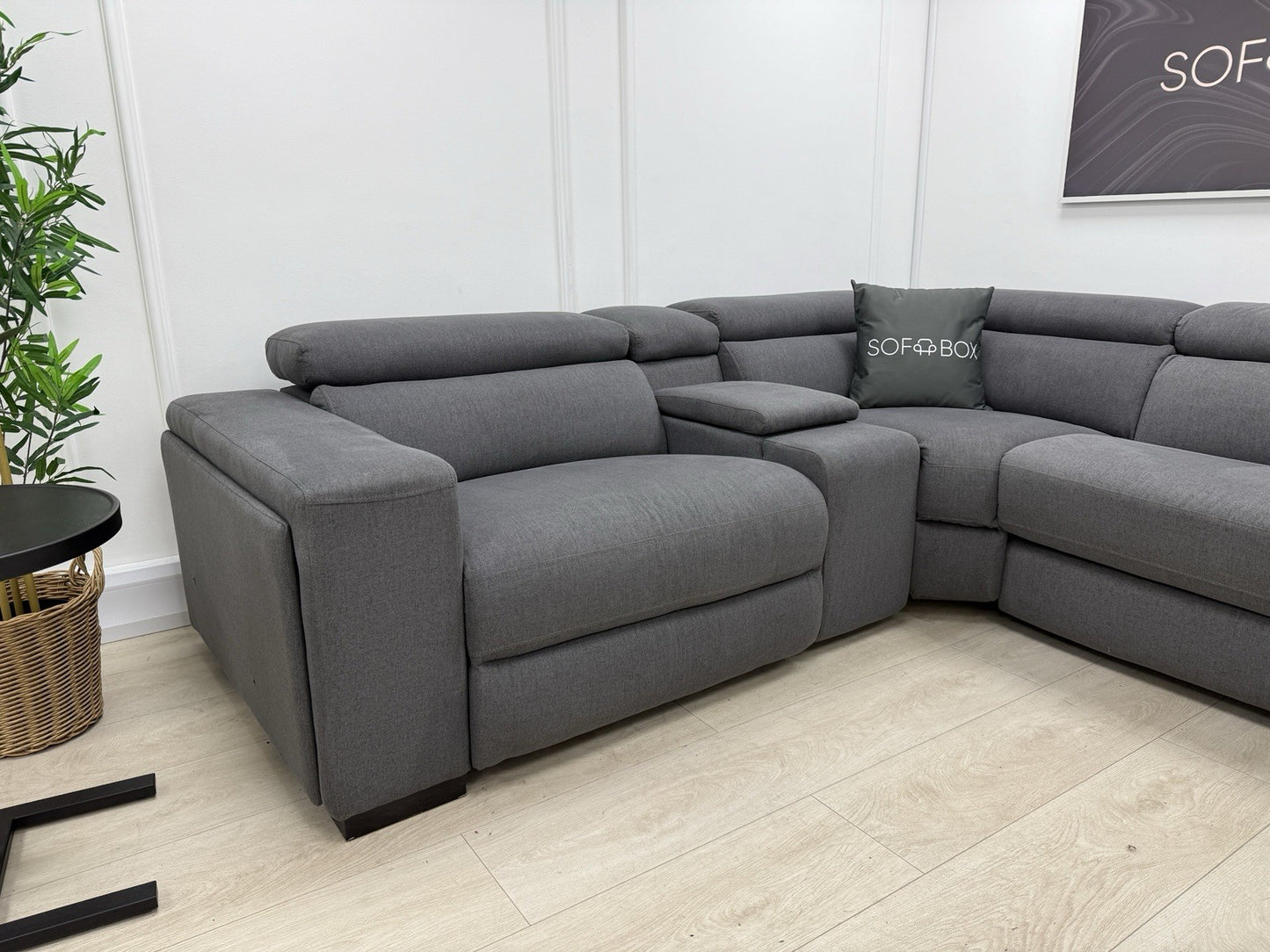 DFS Wander Recliner Corner Sofa Bed In Grey