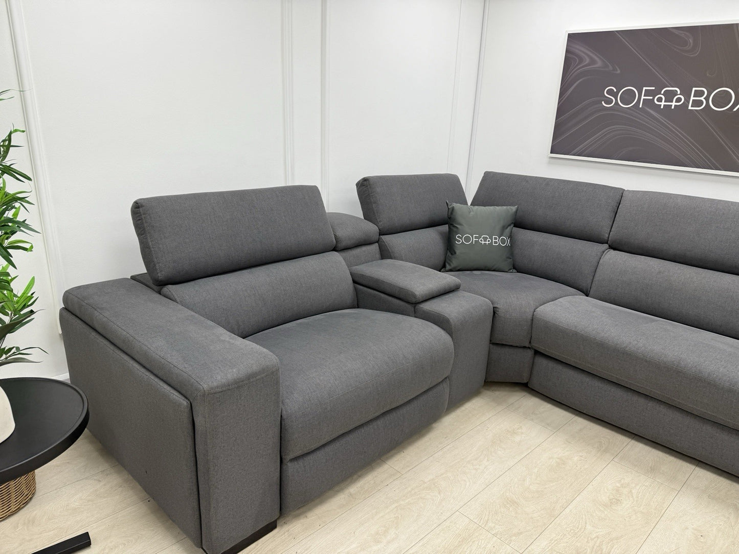 DFS Wander Recliner Corner Sofa Bed In Grey