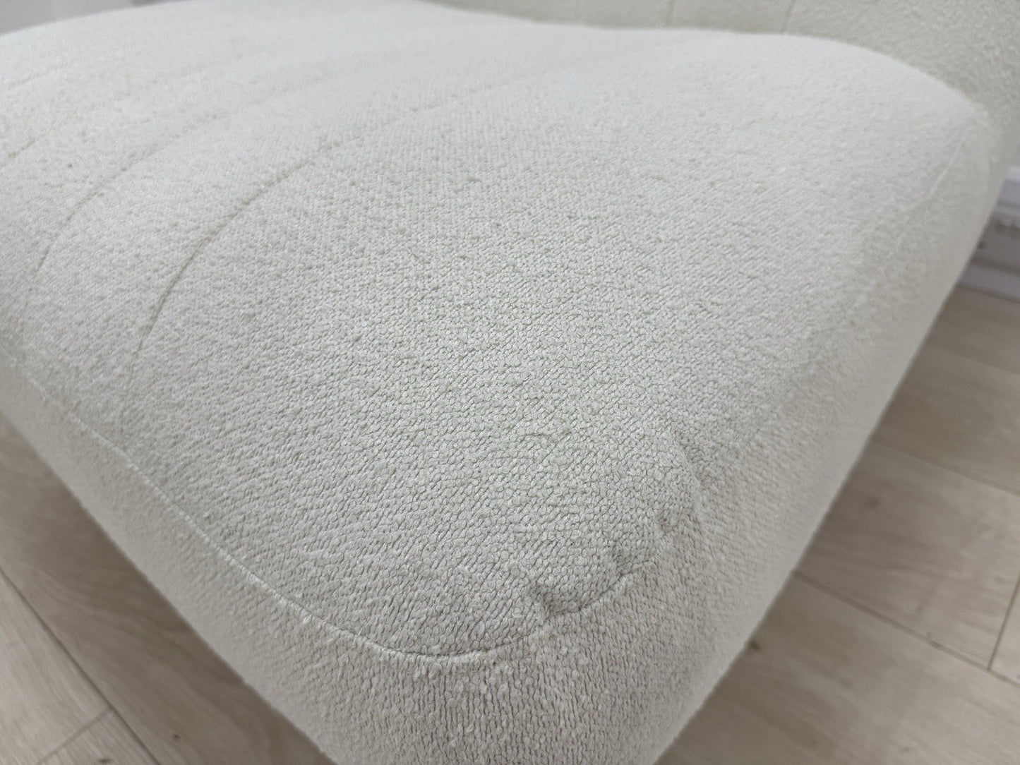 DFS Calix Accent Chair In Ivory Boucle Fabric