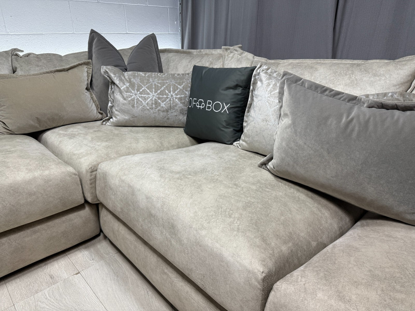 DFS Devine Corner Sofa in Oatmeal