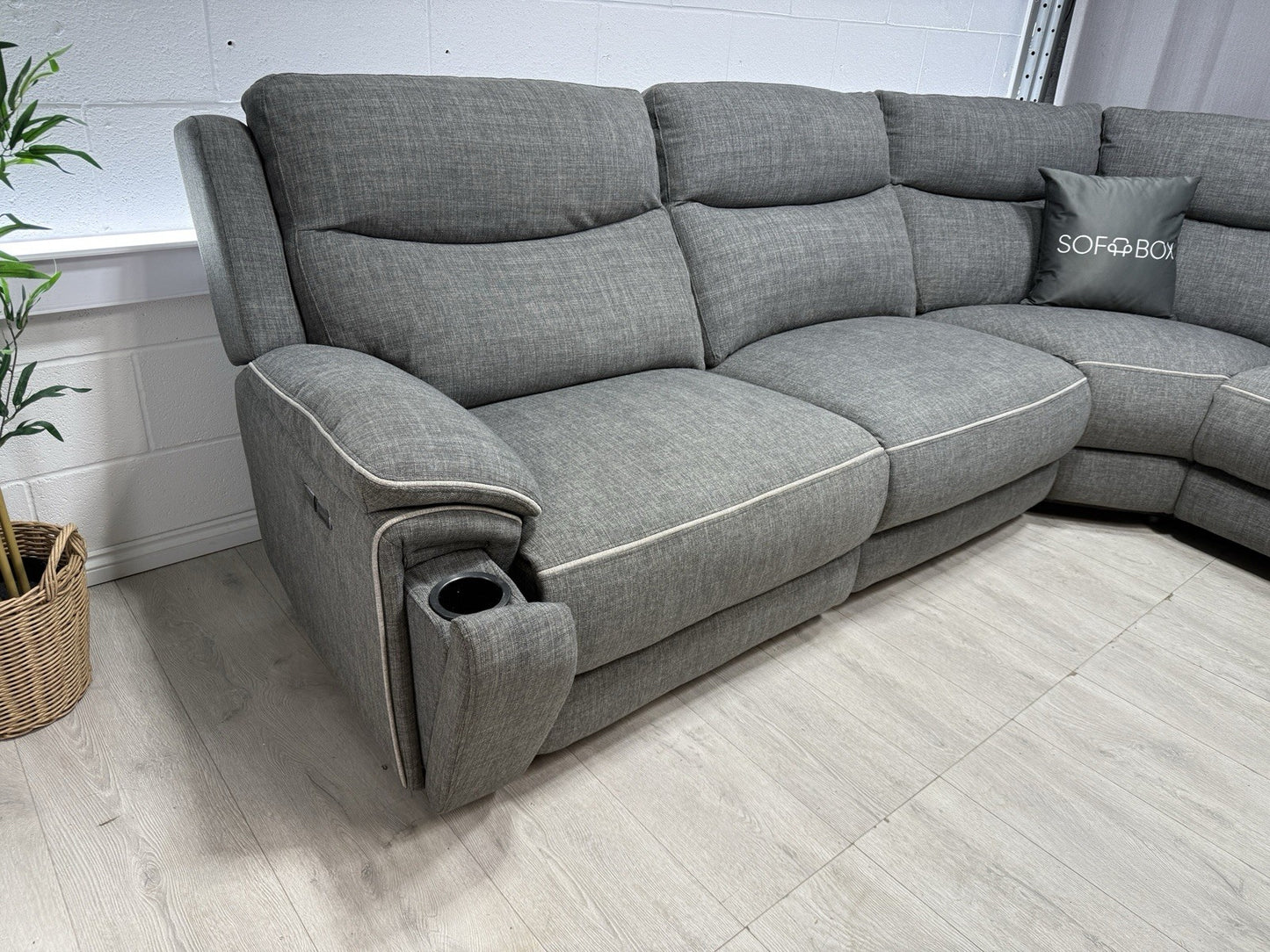 DFS Trek Power Recliner Corner Sofa With Storage