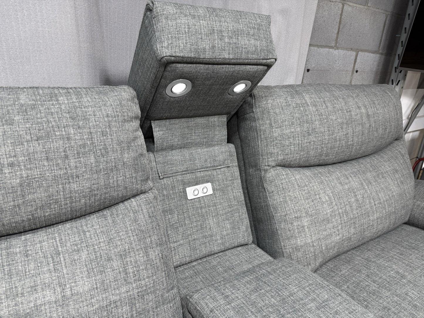 DFS Trek Power Recliner Corner Sofa With Storage