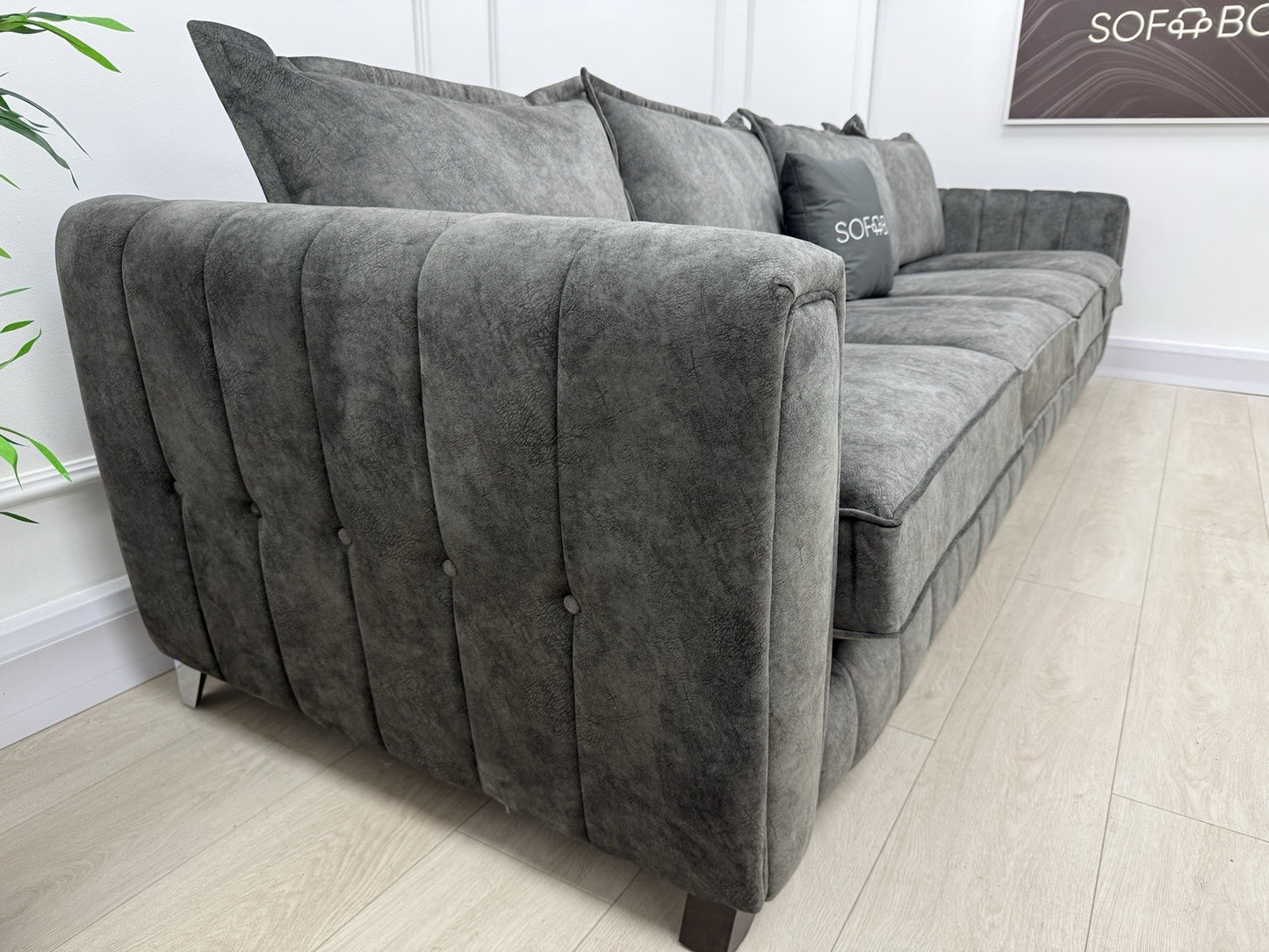 DFS Cherished XL Sofa In Black Combination