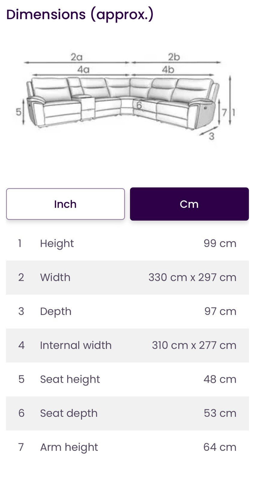 DFS Trek Recliner Corner Sofa & Armchair In Charcoal Velvet