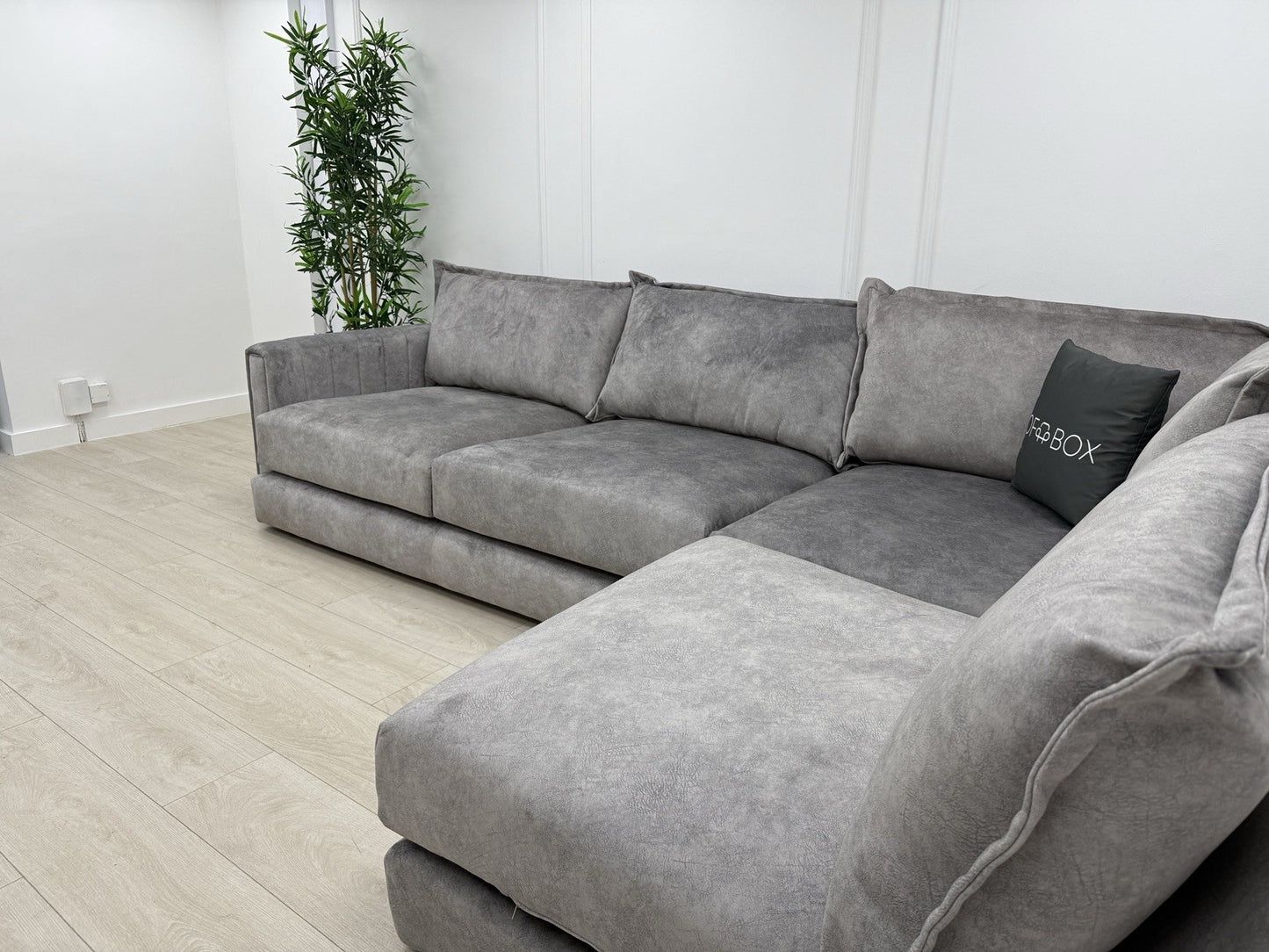 DFS Devine Corner Sofa In Light Grey