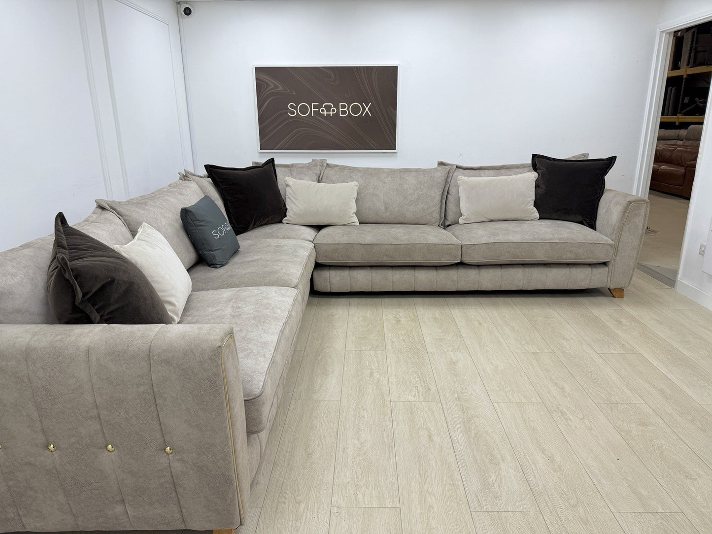 DFS Cherished XL Corner Sofa In Oatmeal