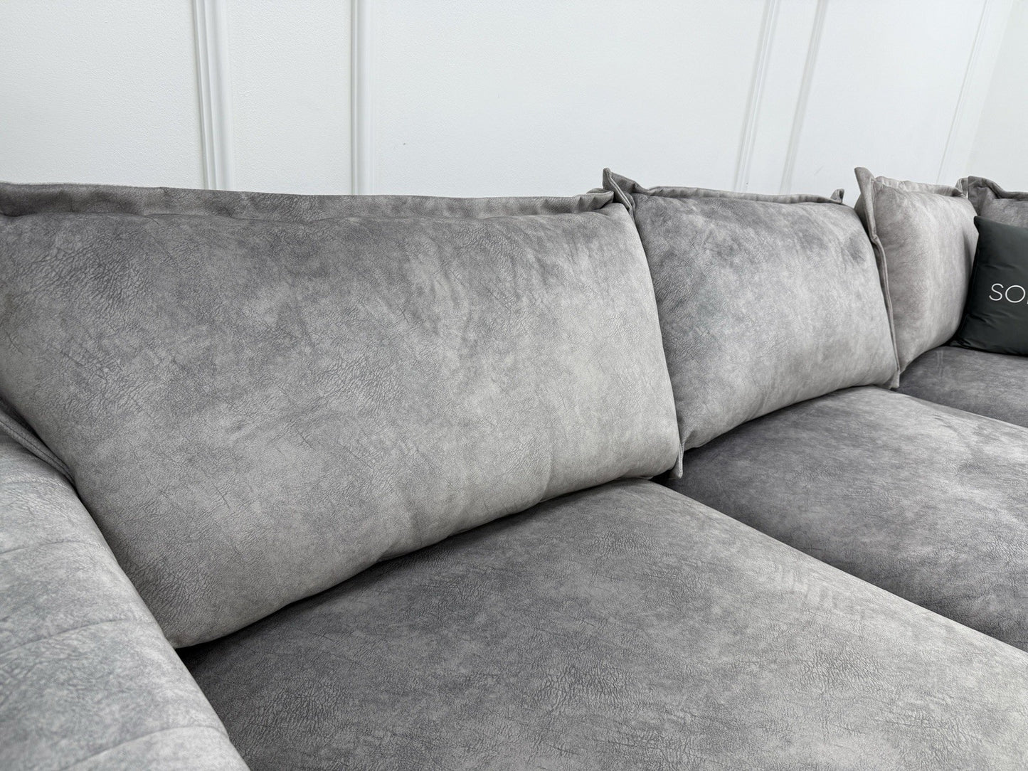 DFS Devine Corner Sofa In Light Grey