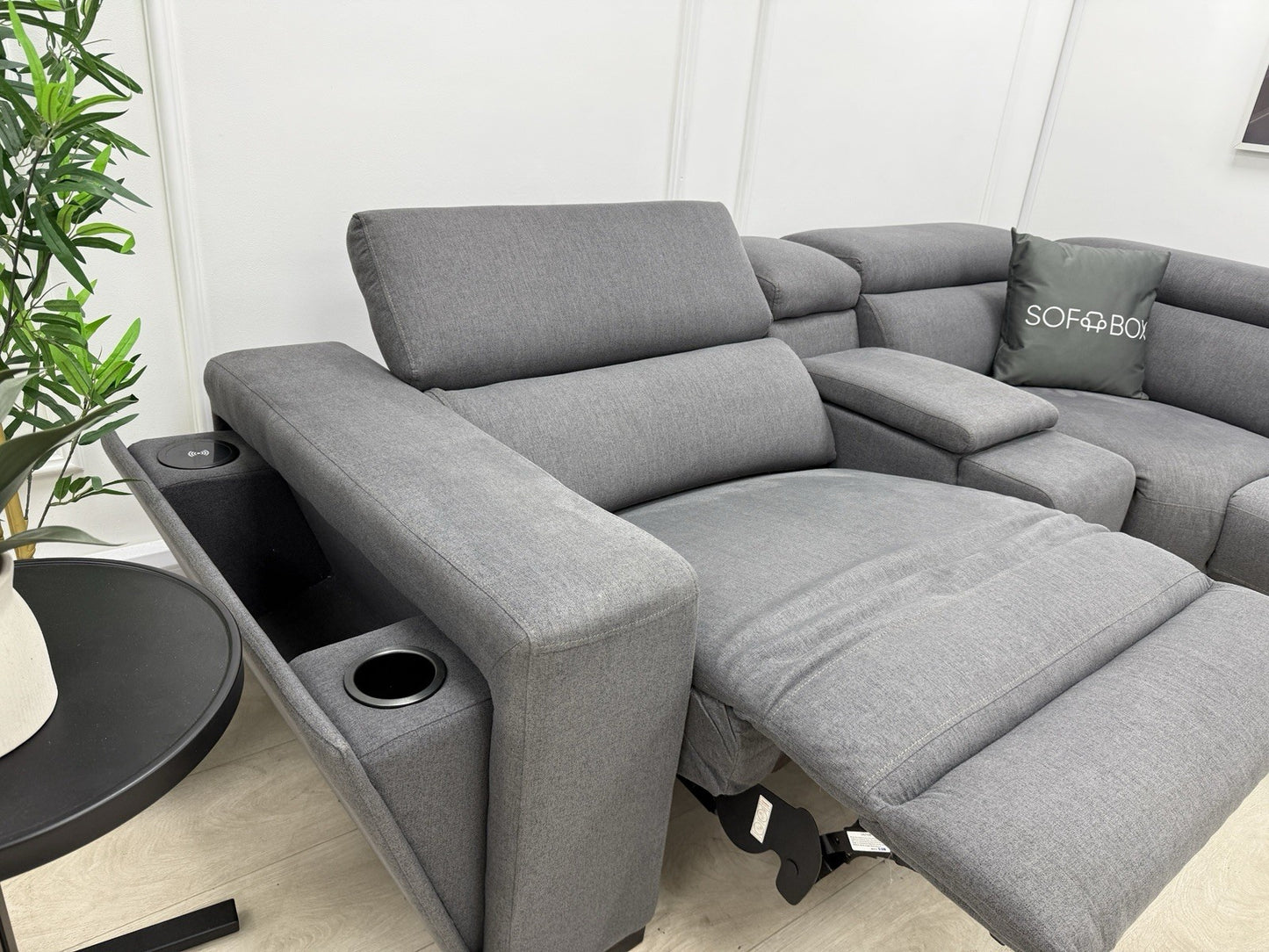 DFS Wander Recliner Corner Sofa Bed In Grey