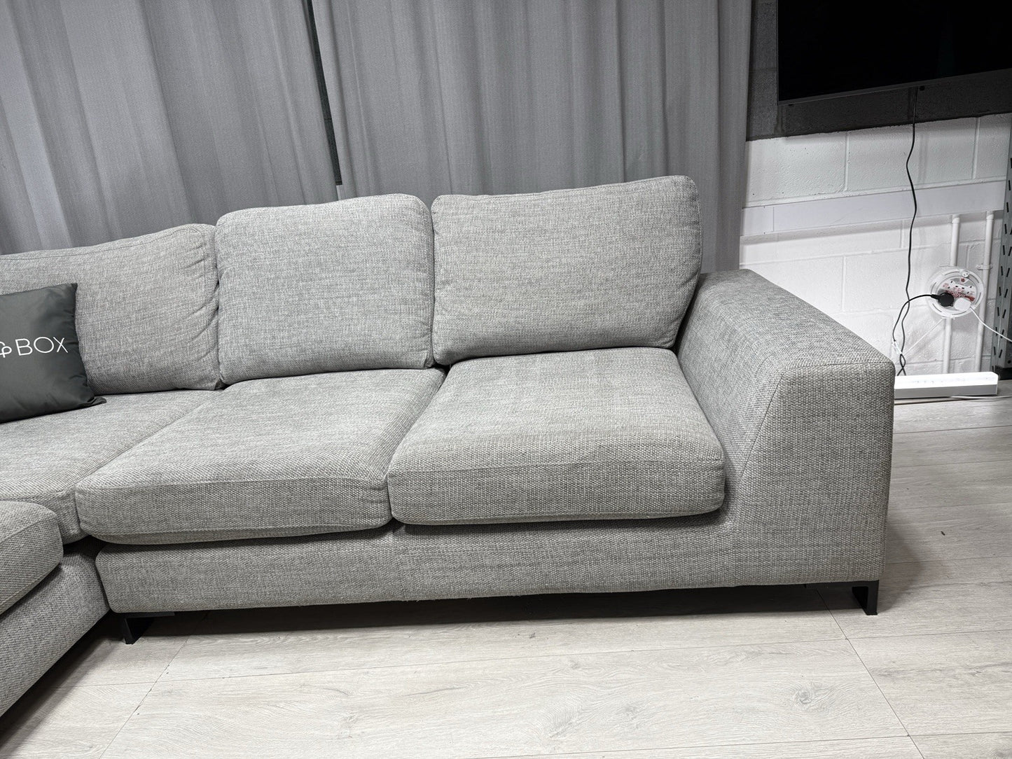 DFS Euphoria Right Hand Corner Sofa In Grey