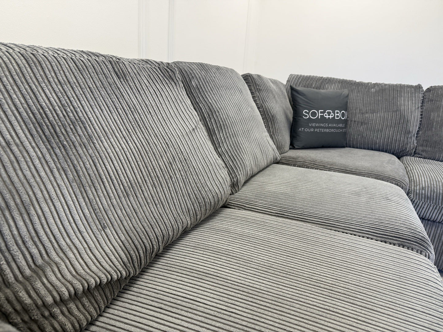 DFS Heydon Corner Sofa In Charcoal Grey