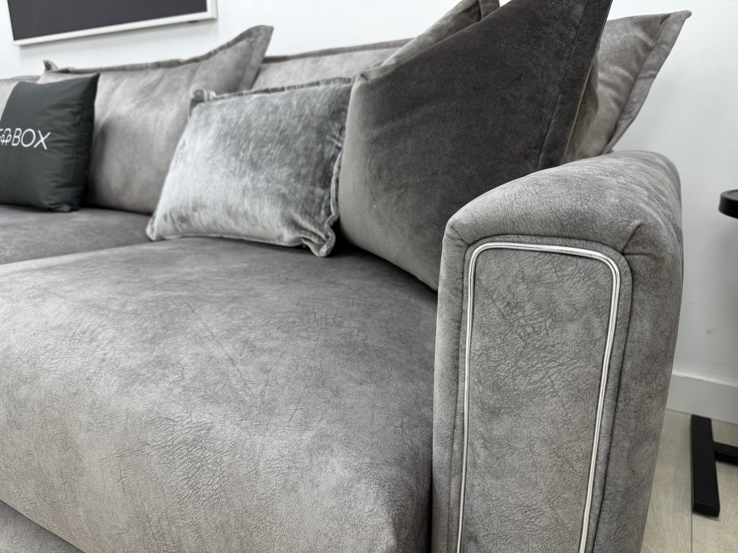DFS Devine Corner Sofa In Light Grey