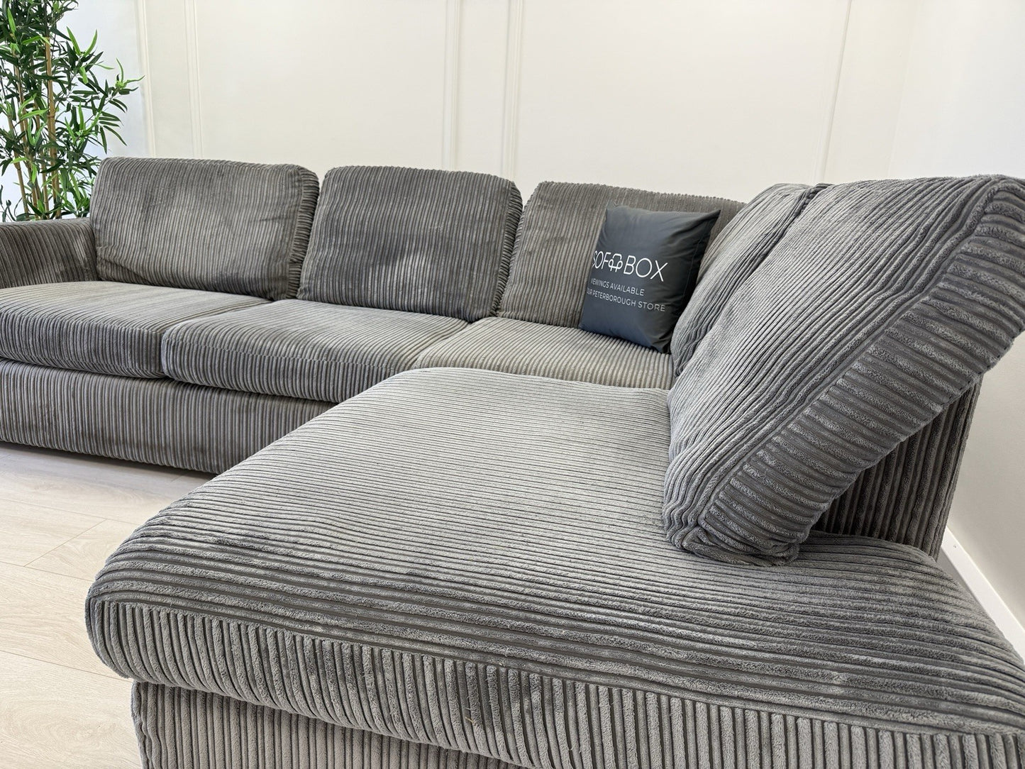 DFS Heydon Corner Sofa In Charcoal Grey