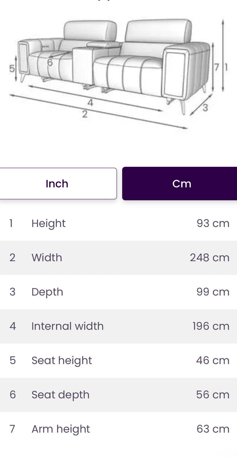 DFS Showcase Power Recliner 3 Seater Cinema Sofa In Teal Velvet Fabric
