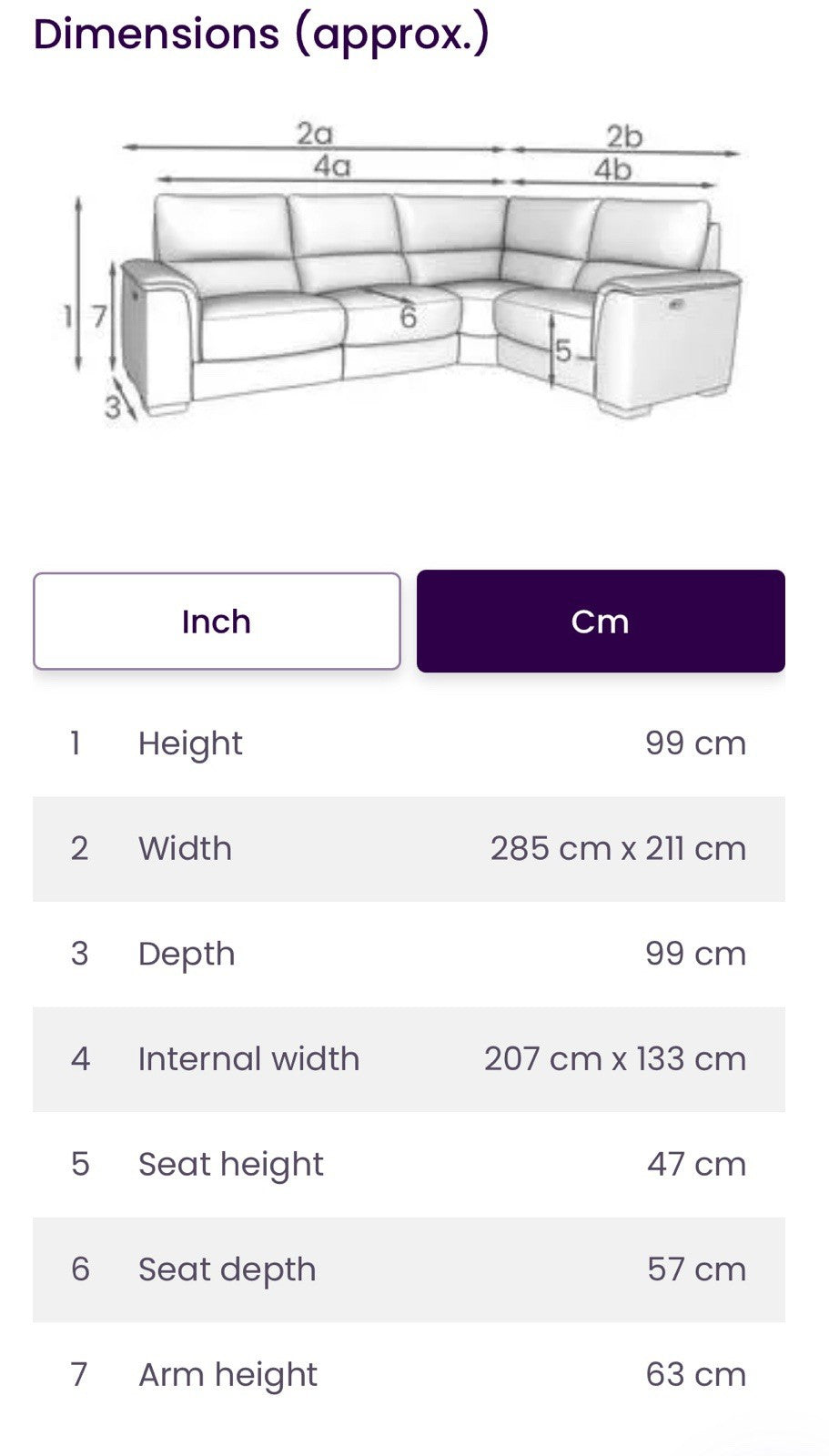 DFS Arwen Left Hand Facing Power Recliner Corner Sofa