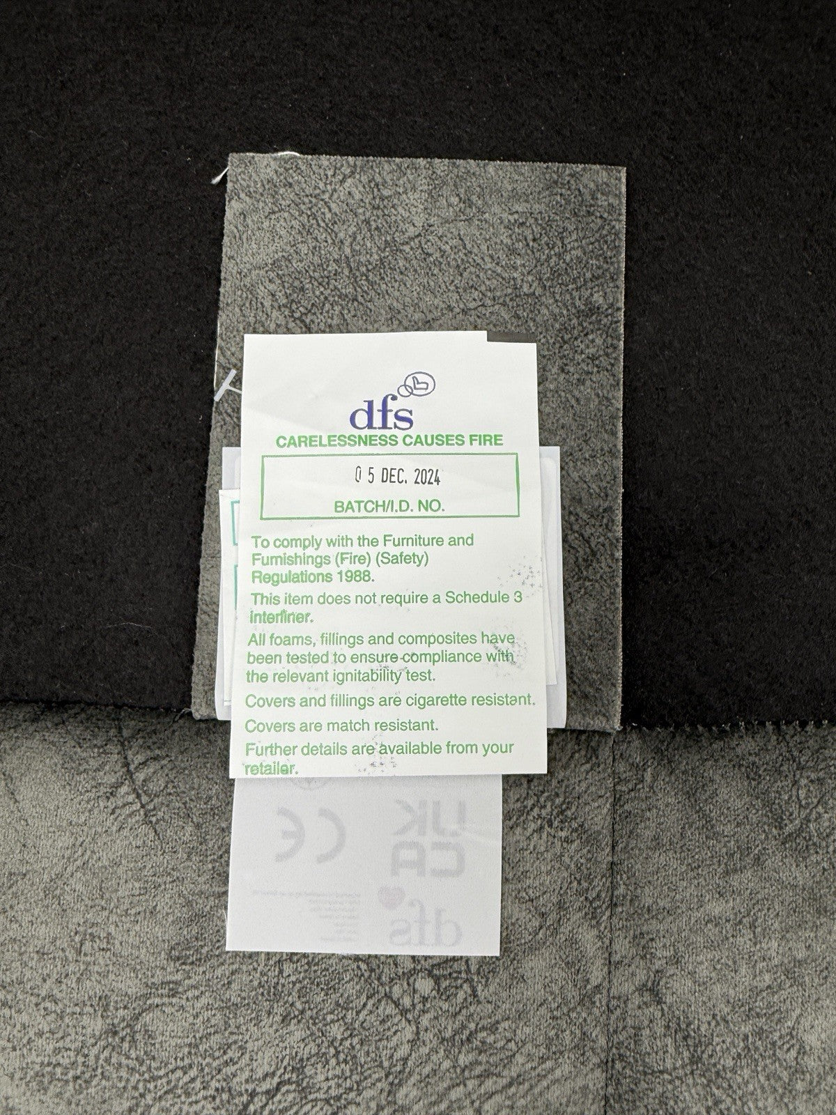 DFS Cherished XL Sofa In Black Combination